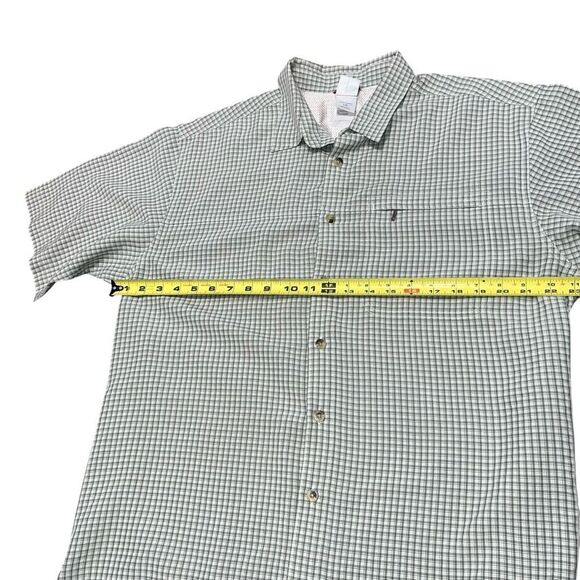 NWOT THE NORTH FACE Men’s Green Grid Button Down Collared Shirt Size L - Picture 8 of 9